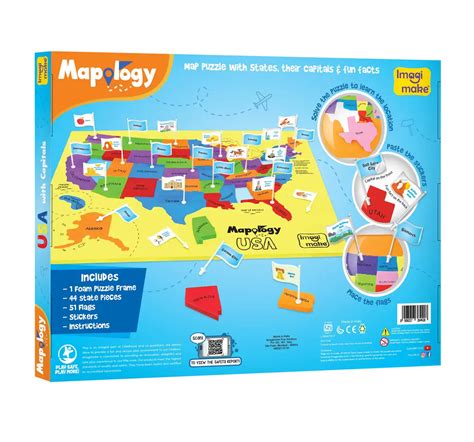 Imagimake Mapology USA for Kids 5Y+ Multicolor