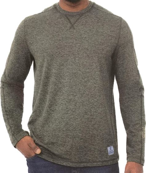 Amazon.com: Rugged Elements Men's Sueded Long Sleeve Crew Shirt (Large, Cement Green) : Clothing ...