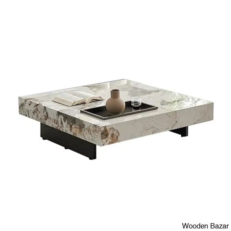 Unity Square Sintered Stone Coffee Table and center table | Wooden Bazar
