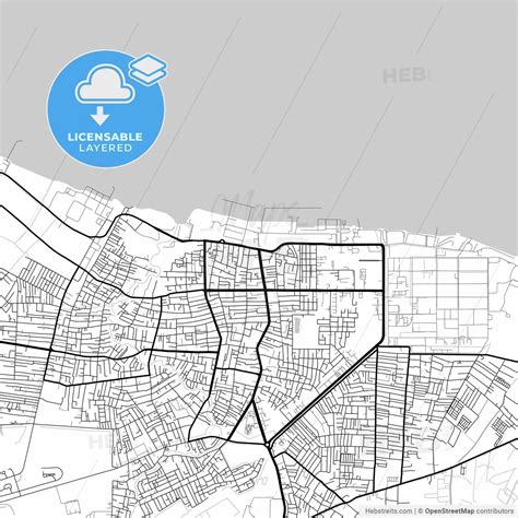 Layered Pdf Map Of Dumai, Riau, Indonesia – HEBSTREITS
