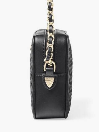 Aspinal of London Milly Slot Weave Leather Cross Body Bag