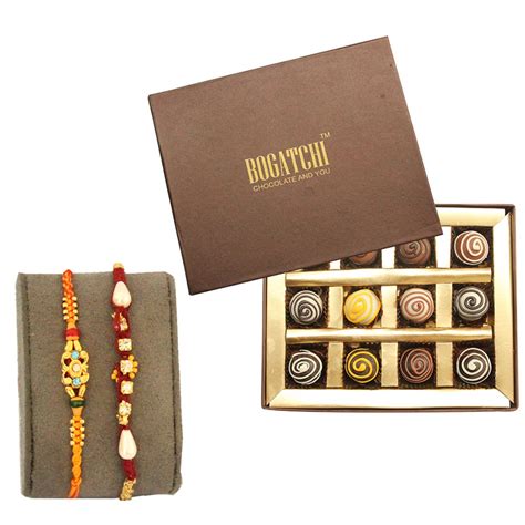 BOGATCHI rakhi chocolate truffle, premium rakhi chocolate pack, rakhi ...