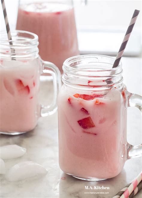 Horchata de fresa (horchata de fresa) - RecetasSabrosas.com