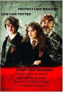 WB Official Licensed Live Like Potter Protect Like Weasley Study Like ...