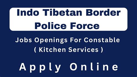 ITBP Constable Recruitment 2024 [ Kitchen Services ]