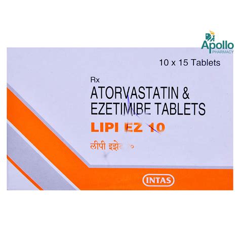 Lipi EZ 10 Tablet 15's Price, Uses, Side Effects, Composition - Apollo ...
