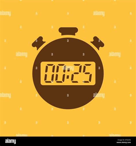 Timer 25 minutes vector illustration hi-res stock photography and ...