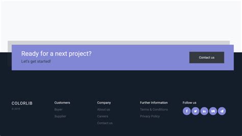React Bootstrap Footer Component 的图像结果