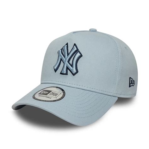 Buy New York Yankees Team Outline Pastel Blue 9FORTY E-Frame Adjustable ...