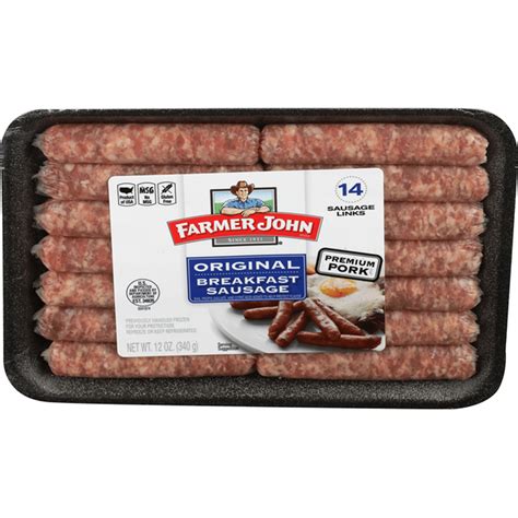 Farmer John Sausage Links, Breakfast, Original (14 ct) Delivery or ...