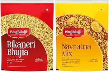 Bhujialalji Bikaneri Bhujia (pack of 5) 750g | bikaneri Bhujia sev ...