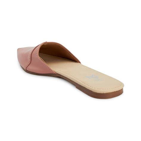 Buy The Madras Trunk Solid Pink Mules Online
