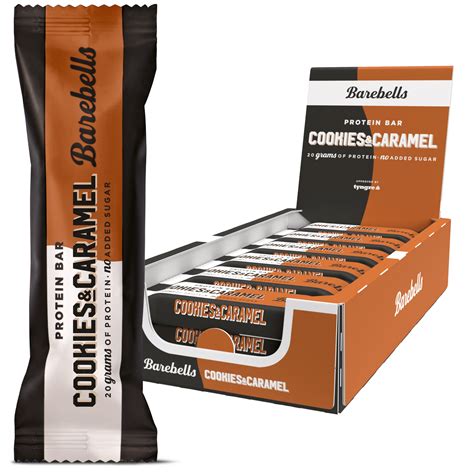 Barebells Cookies & Caramel Proteinbar | – Køb Barebells Online