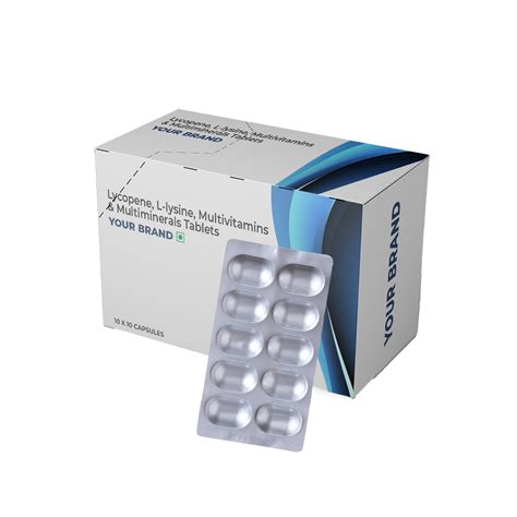Lycopene, L-lysine, Multivitamins And Multiminerals Tablets – Bioxent