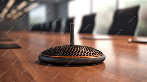 Premium Photo | Boundary microphone HD Wallpaper Stock Image