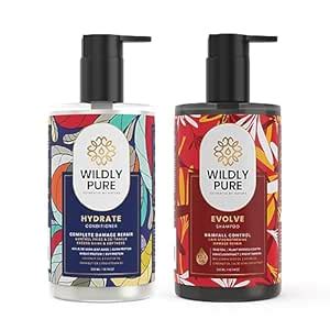 Buy Wildly Pure Goodbye Hair fall Shampoo & Conditioner Combo for Dry ...