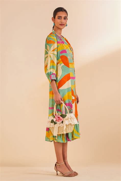 Multi Printed Dress – SABHYATA CLOTHING