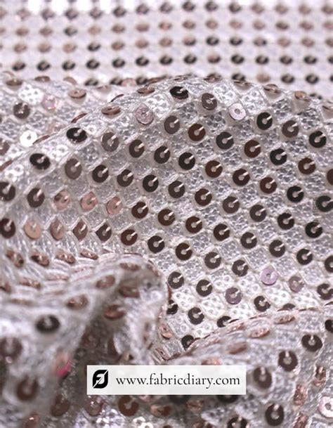 Allover Gold Sequins Work with Viscose Thread Embroidery – FABRIC DIARY ...