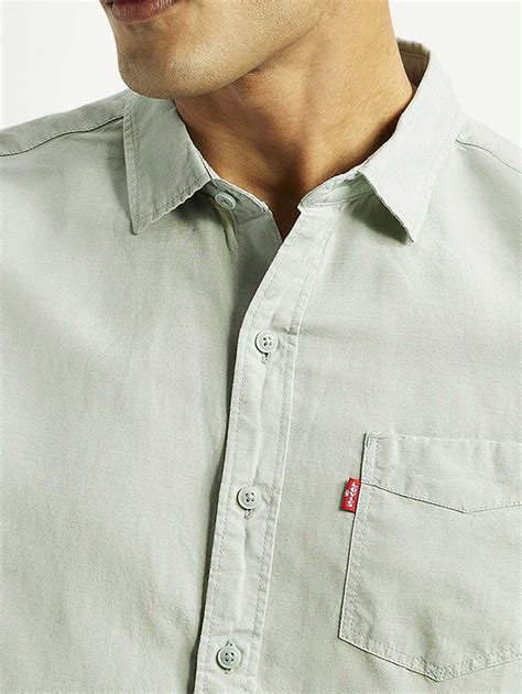 Men's Solid Slim Fit Linen Shirt – Levis India Store