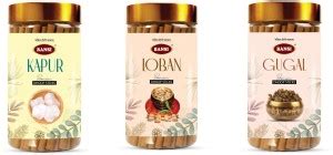 BANSI Gugal, Loban & Kapur Dhoop Sticks - Remarkable Fragrance (100g ...