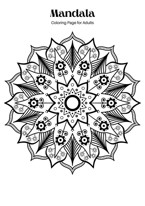 Mandala Art Coloring Pages