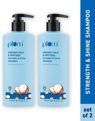 Plum Coconut Milk & Peptides strength & shine shampoo | Smoothens ...
