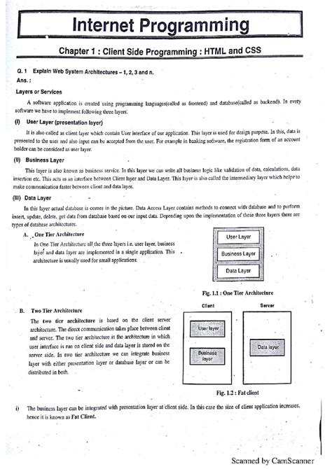 IP 101: Easy Solutions for Client Side Programming (HTML & CSS) Exam ...