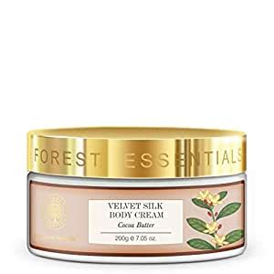 Forest Essentials Velvet Silk Cocoa Butter Body Cream, 200g : Amazon.in ...