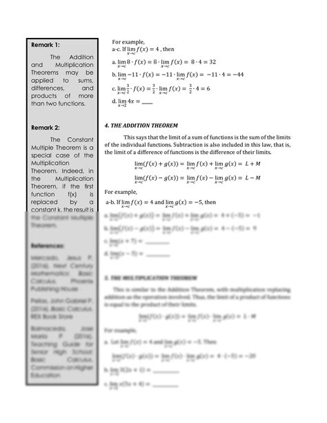 Image result for Calculus Limit Theorems
