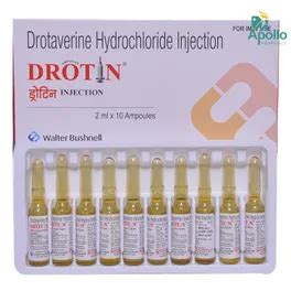Drotin 40 mg Injection 10 x 2 ml | Uses, Side Effects, Price | Apollo ...