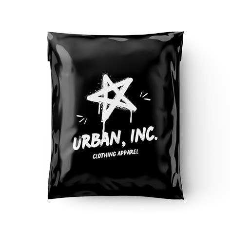 Browse Design - Black Custom Courier Poly Bags (with POD) - Kraftix Digital