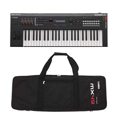 Buy Yamaha MX49BK 49-Key Keyboard Synthesizer Black with Yamaha MX49 ...