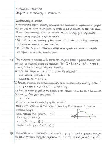 A Level Maths Modelling 的图像结果