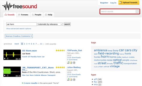 Freesound Tutorial 的图像结果