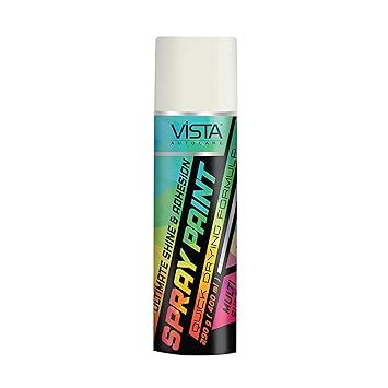 Vista Auto Care Spray Paint Pearl White 400 ml (290 g)| Quick Drying ...