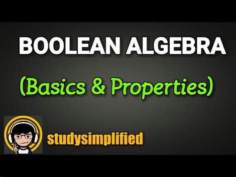 Boolean Algebra Video Lecture - Digital Electronics - Electrical ...
