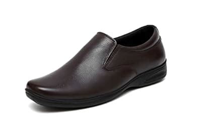 Buy ARAMISH Brown Pure Leather Office Formal Shoes for Men - 9 UK at ...