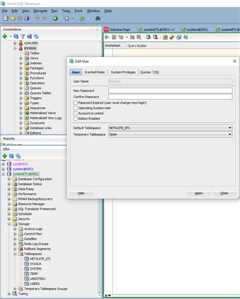 Image result for Create New User in Oracle SQL Developer