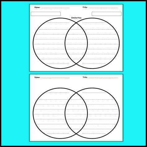 Venn Diagram With Dotted Lines | Compare and Contrast Graphic ...