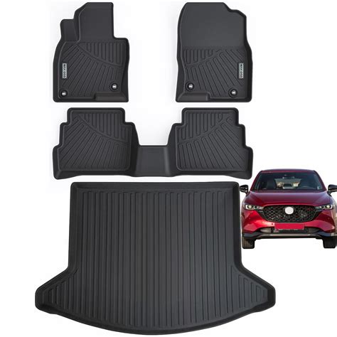 WAYIDSS Floor Mats &Trunk Mat for Mazda CX-5 2017-2024 2025, 2 Rows ...
