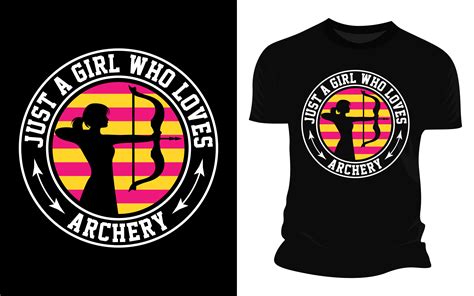 Just a Girl Who Loves Archery- Vector Gr Graphic by Uttam Das ...