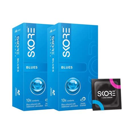 Skore Blues Condoms (10 Condoms in 1 Pack)