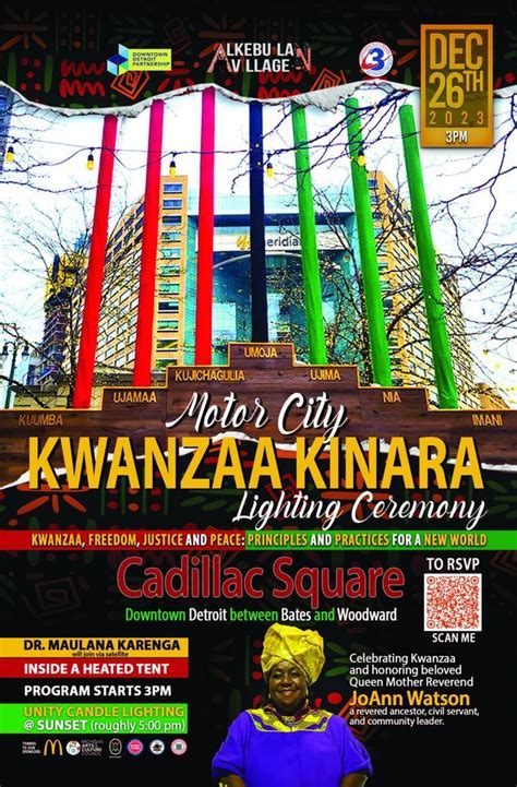 2nd Annual Motor City Kwanzaa Kinara, Cadillac Square, Detroit, 26 ...