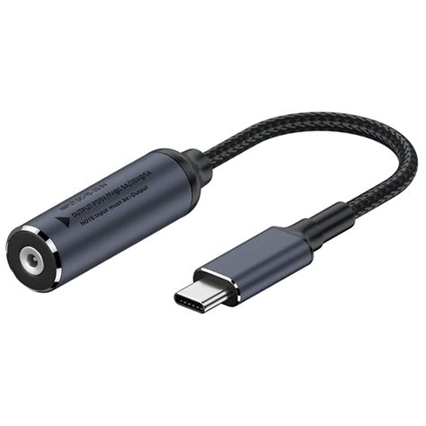 DC 5.5x2.5mm to Type-C Male PD 100W Charging Adapter Cable Laptop Powe ...