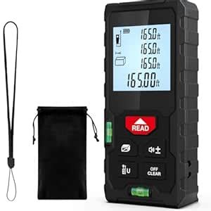 RECTITUDE Laser Distance Measure 40M, High Accuracy Laser Tape Measure ...