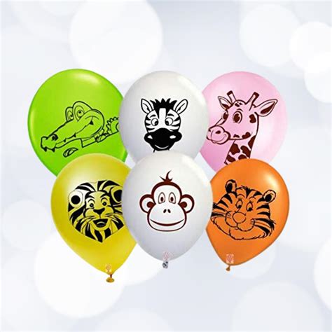 HK balloons 30Pcs Jungle Theme Balloons For Animal Theme Birthday Party ...