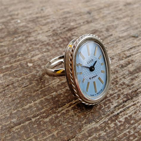 Vintage Ring Watchwatch Ring for Women Silver Watch Ring - Etsy