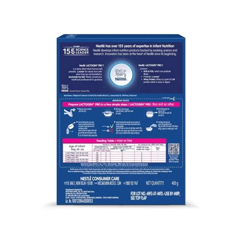 Nestle Lactogen Pro Infant Formula Stage 1 (400g) - Cureka