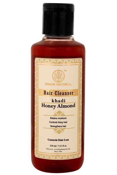 Buy Khadi Natural Honey & Almond Hair Shampoo for Controlling Hair Fall ...