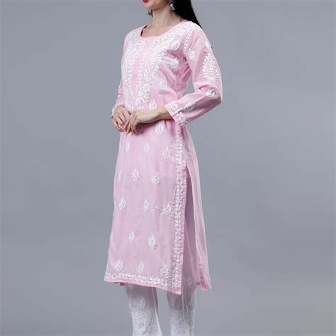 Seva Chikan Hand Embroidered Cotton Lucknowi Chikankari Kurta